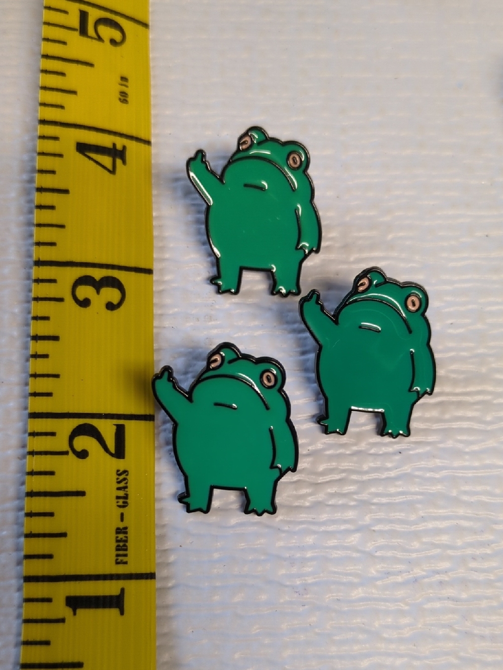 🧡5/$10🧡Green "Go Frog Yourself" Frog Enamel Pin Set